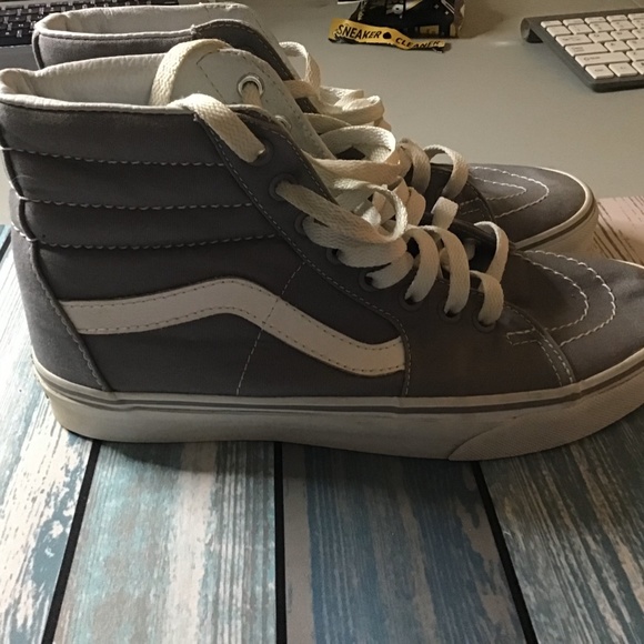 Gray Hightops Vans - Picture 2 of 3